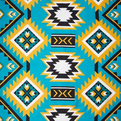 WILD RAG, #1 TEAL GOLD SOUTHWEST SILK WILD RAG, #1 TEAL GOLD SOUTHWEST SILK