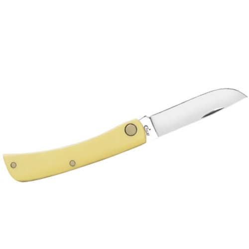 KNIFE #00032 YELLOW SYNTHETIC CHROME VANADIUM SOD BUSTER JR 3137