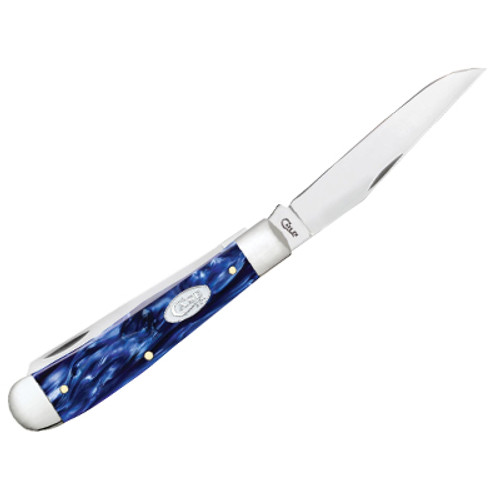 KNIFE #23431 BLUE PEARL KIRINITE TRAPPER