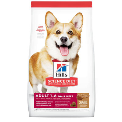 SD ADULT SMALL BITES LAMB MEAL & BROWN RICE RECIPE DOG FOOD, 33lb, 2037