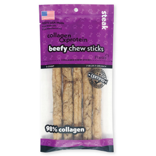 BEEFY STICKS STEAK FLAVOR 7"