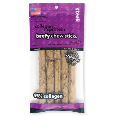 BEEFY STICKS STEAK FLAVOR 7"