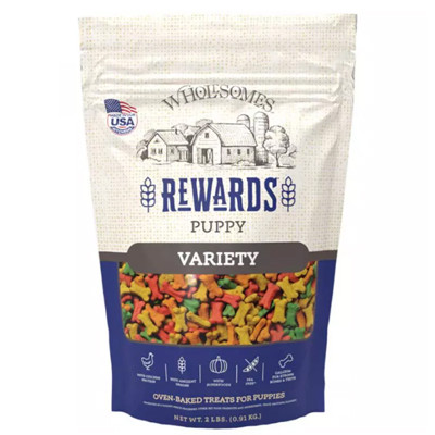 WHOLESOME DOG BISCUIT, REWARDS PUPPY VARIETY, 2lb