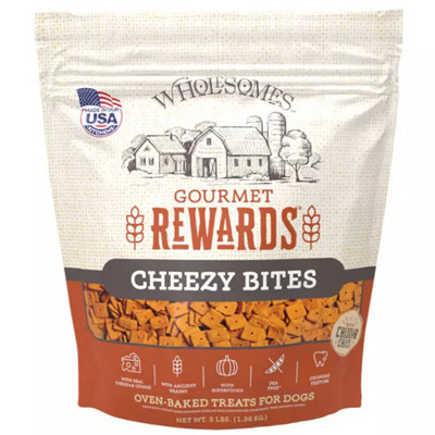 WHOLESOME DOG BISCUIT, REWARDS CHEEZY BITES, 3lb