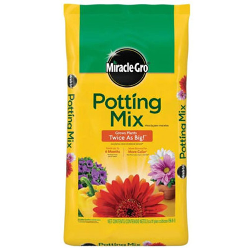 MIRACLE-GRO POTTING MIX 2 CF {YELLOW BAG} MIRACLE-GRO POTTING MIX 2 CF {YELLOW BAG}