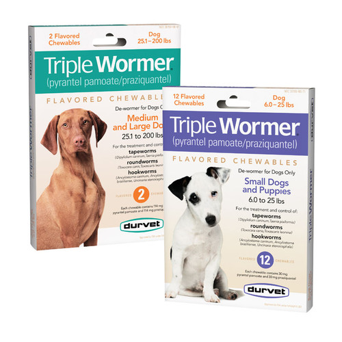 TRIPLE WORMER FOR SMALL DOGS AND PUPPIES 2 COUNT