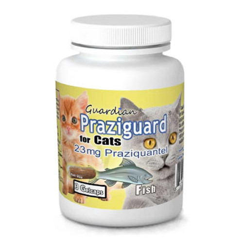 PRAZIGUARD 23MG TAPEWORM DEWORMER FOR CATS- 3 COUNT