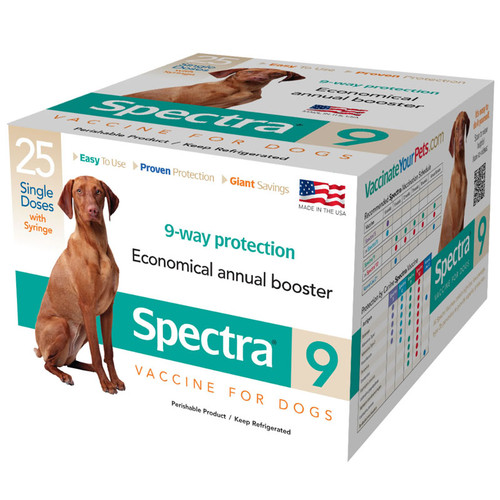 9-WAY VACCINE FOR DOGS, MODIFIED LIVE VIRUS 1 DOSE, DURVET OR ASPEN BRAND, 1 EACH