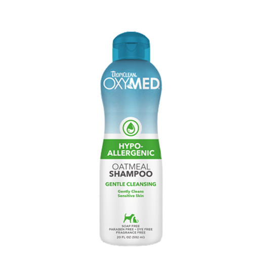TROPICLEAN OXY-MED HYPOALLERGENIC OATMEAL SHAMPOO 20oz TROPICLEAN OXY-MED HYPOALLERGENIC OATMEAL SHAMPOO 20oz