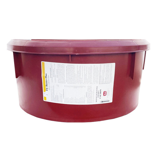 HLS FLY BUSTER PLUS, FOR ALL CLASSES OF CATTLE, 125# RED TUB (MINERAL TUB)