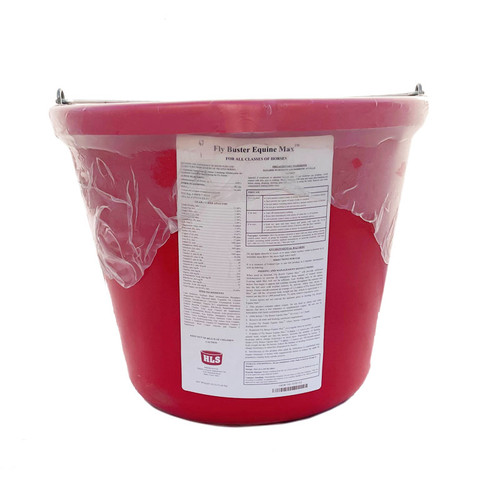 HLS EQUINE MAX WITH FLAX, FOR GROWTH AND MAINTENANCE OF HORSES, 50# RED BUCKET