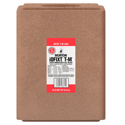 MORTON TRACE MINERAL SALT BLOCK 50#