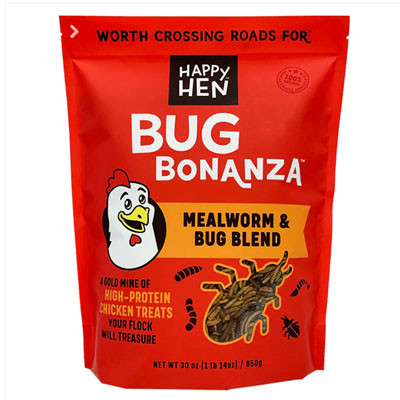 HAPPY HEN BUG BONANZA 30oz
MEALWORM & BUG BLEND