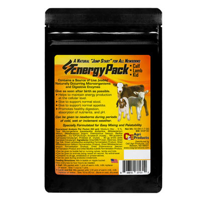 C&E ENERGY PACK 50GM (CALF,LAMB & KID) ALL NATURAL LIVE "VIABLE" PROBIOTICS
