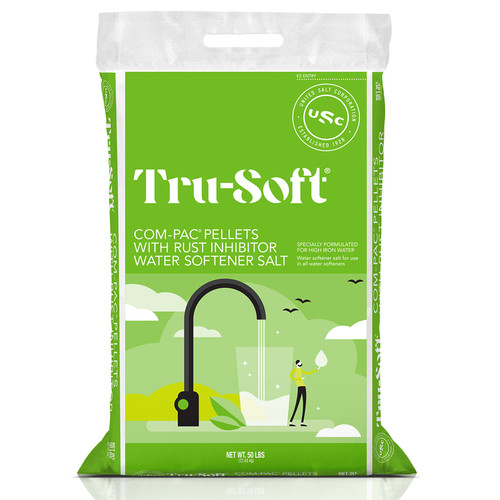 UNITED TRU-SOFT COM-PAC PELLETS WITH RUST INHIBITOR WATER SOFTENER 40#, (COMPARABLE TO MORTON SYSTEM SAVER PELLETS)