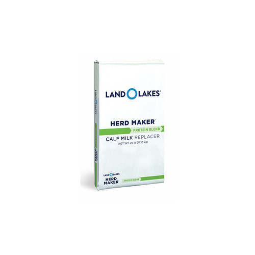 LAND O LAKES HERD MAKER PROTEIN BLEND CALF MILK REPLACER 25lb, 1 cup powder to 2 quarts water