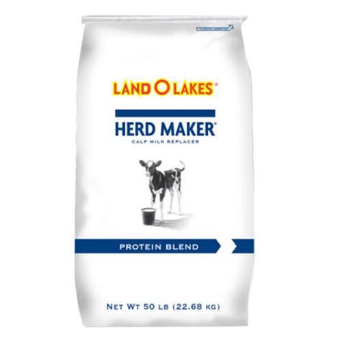 LOL HERD MAKER CALF MILK REPLACER 50lb, 1 cup powder to 2 quarts water