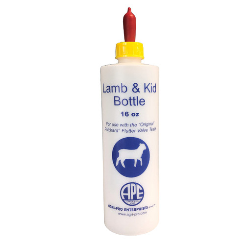 BOTTLE, LAMB & KID BOTTLE 16oz, WITH PRITCHARD TEAT, 170600 AGRI-PRO
