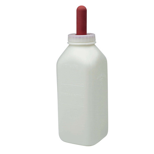 BOTTLE, CALF WITH SCREW ON NIPPLE