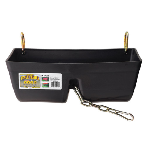 LITTLE GIANT 16" FENCE FEEDER WITH CLIPS FF16 BLACK