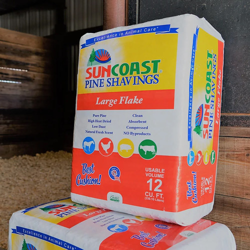 WOOD SHAVINGS, PINE (LARGE FLAKE) 12CF, SUNCOAST