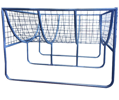 ROUNDBALE FEEDER, SHEEP & GOAT WITH CRADLE, 20" OFF GROUND (SILVER) RANGER