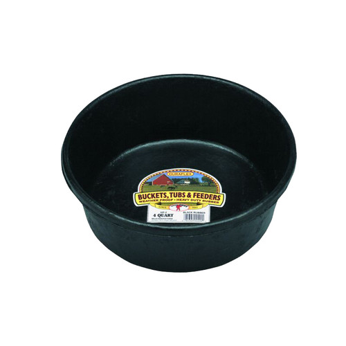 RUBBER PAN, 4 QUART (3.8 liters), WEATHER PROOF, HP2, LITTLE GIANT