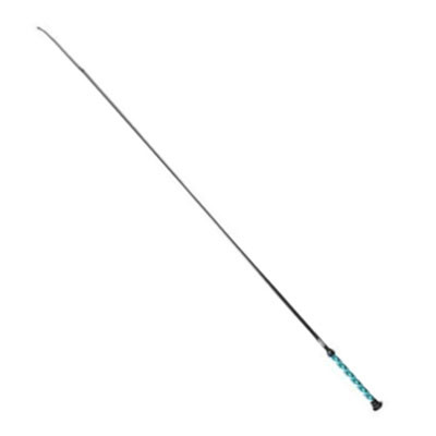 WHIP, BRAIDED BASIC TEAL/WHITE