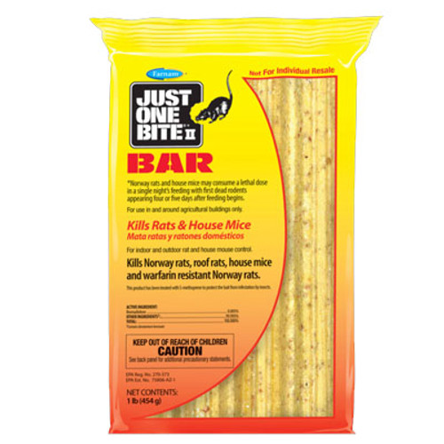 JUST ONE BITE II BAR CASE 8lb, CONTENTS: 8, 16oz BARS