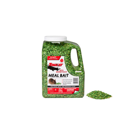TOMCAT BROMETHALIN MEAL BAIT 5lb, KILLS RATS, MICE, & MEADOW VOLES