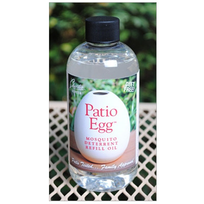 SKEETER SCREEN PATIO EGG OIL REFILL 8oz DEET FREE MOSQUITO DETERRENT
