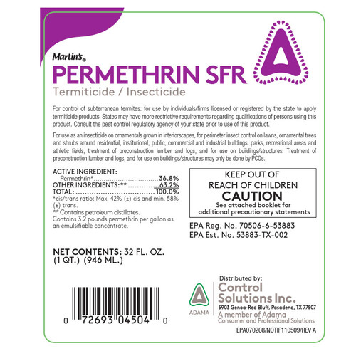PERMETHRIN SFR TERMITE 32oz