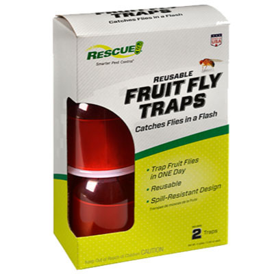 RESCUE FRUIT FLY TRAPS 2 PACK