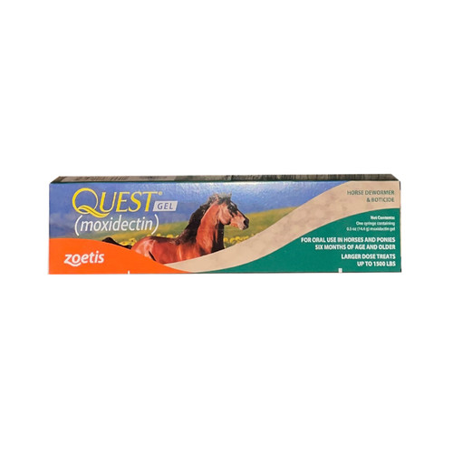 QUEST GEL (Moxidectin) HORSE DEWORMER AND BOTICIDE, 14.49g, ZOETIS QUEST GEL (Moxidectin) HORSE DEWORMER AND BOTICIDE, 14.49g, ZOETIS