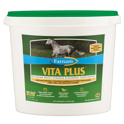 VITA PLUS BALANCED MULTI-VITAMIN & MINERAL PELLETS HORSE SUPPLEMENT 7.5lb