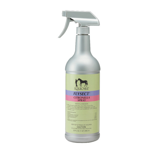 EQUICARE FLYSECT CITRONELLA SPRAY 32oz, WITH LANOLIN
