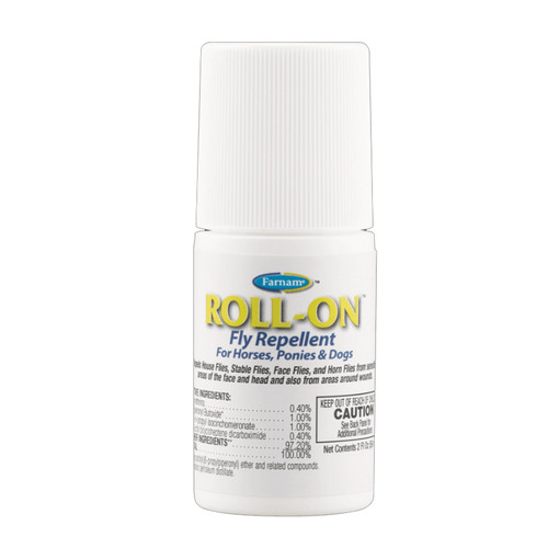 ROLL-ON FLY REPELLENT FOR HORSES, PONIES & DOGS 2oz