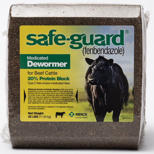 SAFE-GUARD DEWORMER 20% PROTEIN BLOCK (IN PLASTIC)