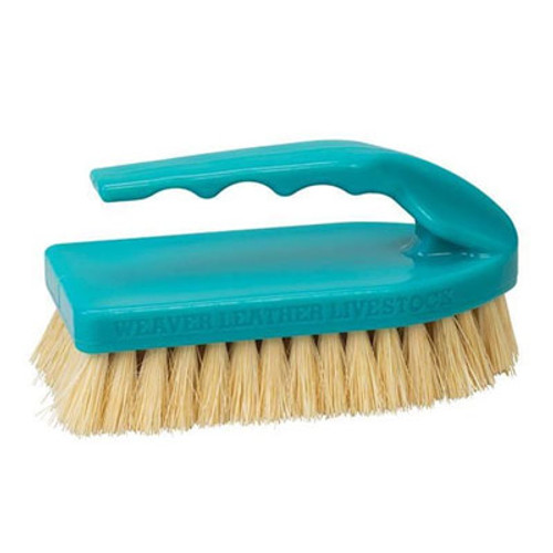 WEAVER PLASTIC PIG BRUSH WITH HANDLE TEAL