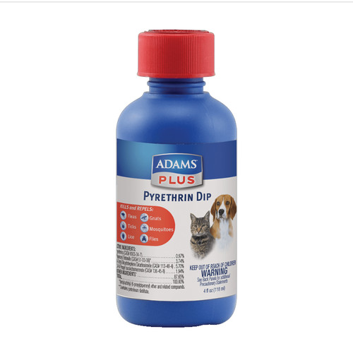 ADAMS PLUS PYRETHRIN DIP 4oz
