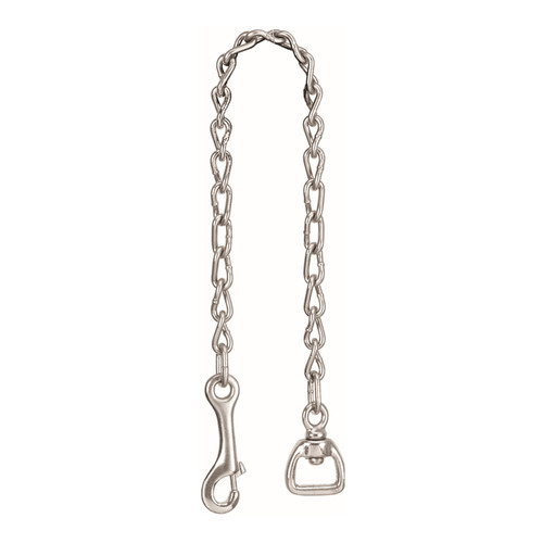 LEAD CHAIN, HORSE 1"x30" NICKLE PLATED