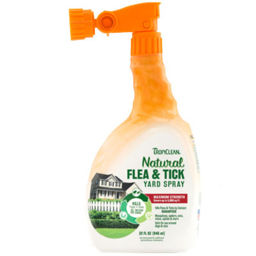 TROPICLEAN FLEA AND TICK YARD SPRAY, 32oz, ALL NATURAL
