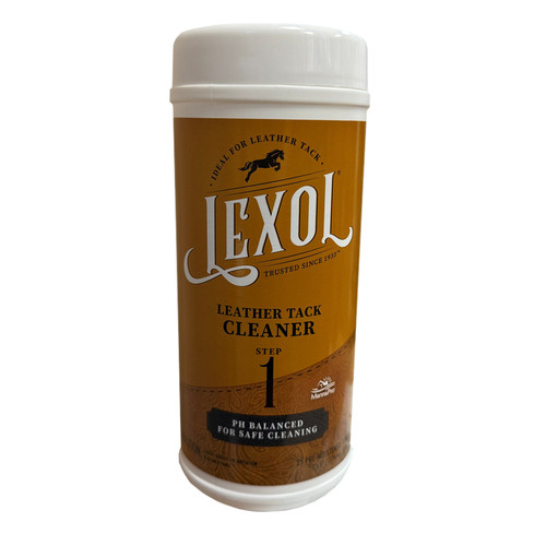 LEXOL LEATHER TACK CLEANER WIPES, 25 PRE-MOISTENED TOWELS, STEP 1