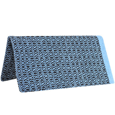 NAVAJO SADDLE PAD 32X64 LIGHT BLUE/BLACK