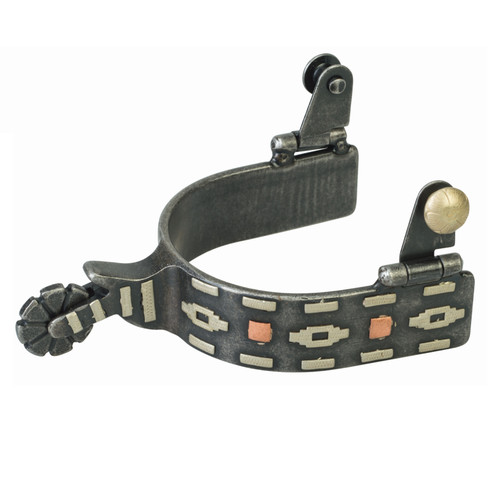 SPUR, 1" MENS AZTEC BUFFED BLACK