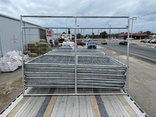 SECURITY PANEL, 8' WIDE X 6' TALL WITH JP WIRE, GALV TUBING FRAME 1 3/8"