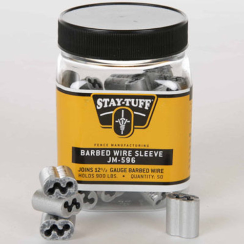STAY-TUFF BARBED WIRE SLEEVES 50ct 12.5-15.5 GA