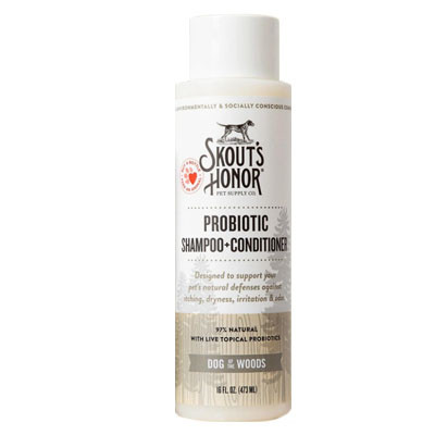 PROBIOTIC SHAMPOO + CONDITIONER FOR DOGS & CATS 16oz, DOG OF WOOD
