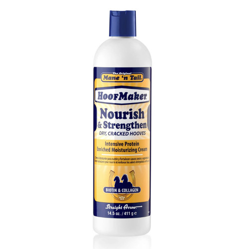 MANE 'N TAIL HOOFMAKER, NOURISH & STRENGTHEN DRY, CRACKED HOOVES, INTENSIVE ENRICHED MOISTURUIZING CREAM WITH BIOTINE & COLLAGEN, 14.5oz