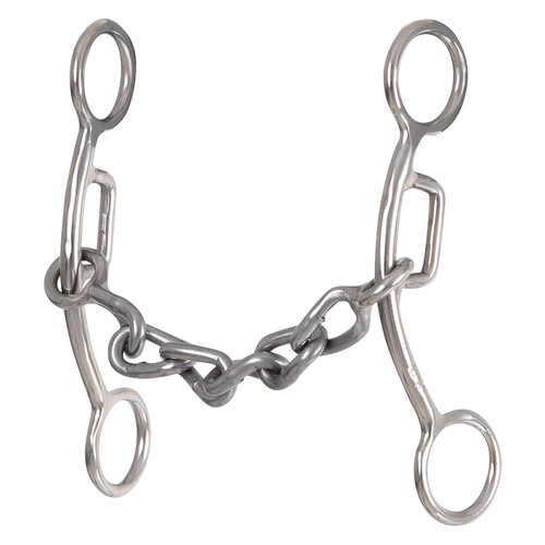 CAROL GOOSTREE DELIGHT SHANK GAG BARREL BIT WITH CHAIN